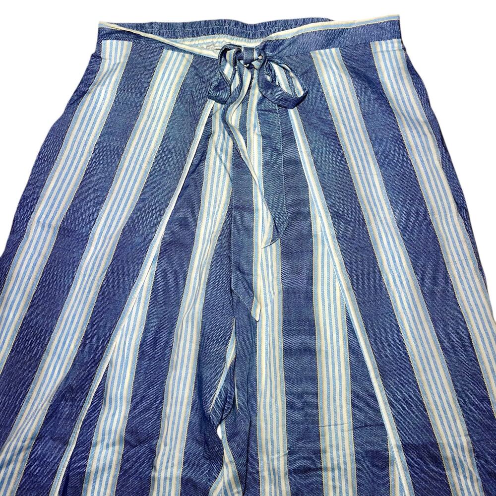 Summersalt Palazzo Pants Breezy Stripe Wrap Legs - Picture 2 of 6